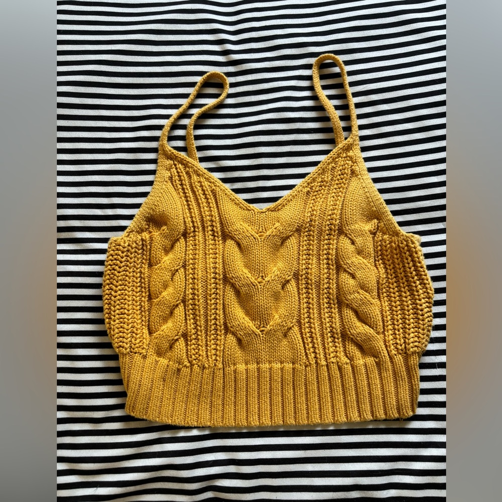 American Eagle Crochet Crop